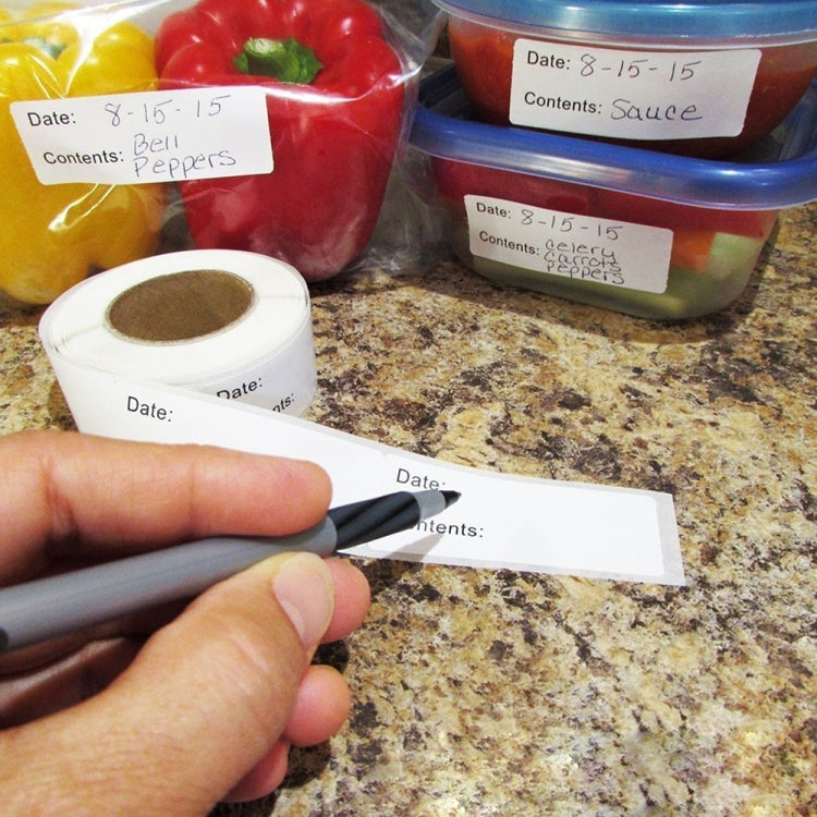 10 PCS Roll Home Kitchen Food Marking Date Sticker Label, 1 x 3 inch