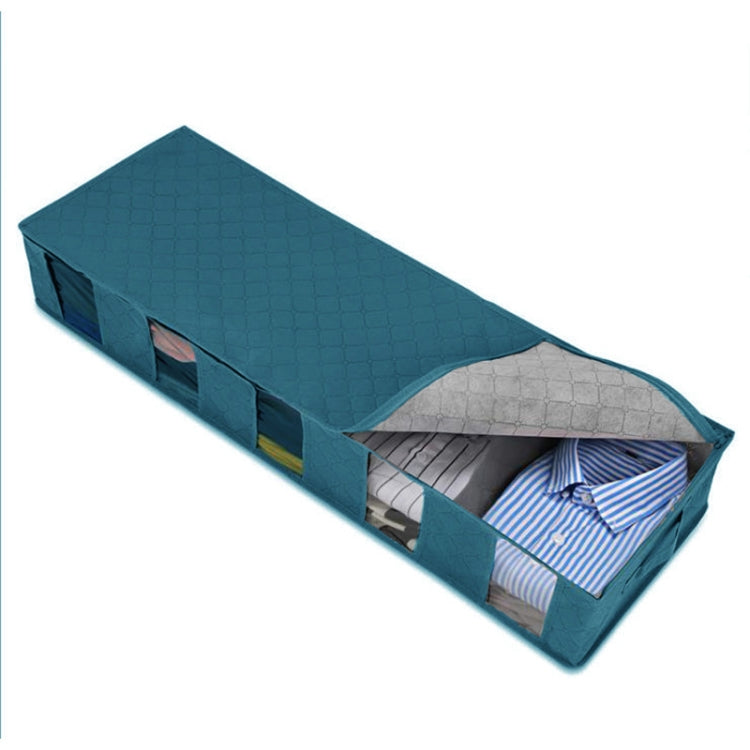 Non-Woven Bed Storage Box Foldable Quilt Clothes Dust-Proof & Moisture-Proof Storage Bag, 97x33x15cm