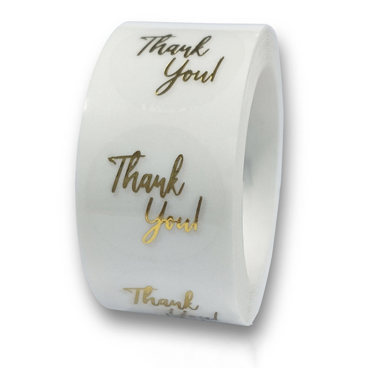 3 PCS Bronzing Thank You Baking Sticker Gift Decoration Label, Size: 2.5cm/1inch, E-01 Sticker