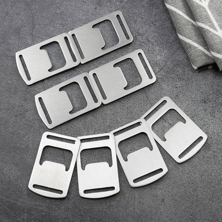20 PCS Ribbon Bottle Opener Stainless Steel Card Bottle Opener Outdoor Backpack Webbing Buckle Lanyard Bottle Opener, 20 PCS Card