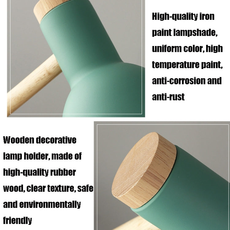 T1062 Dormitory Eye Protection Desk Lamp Bbedroom Bedside Wood Lamp, US Plug, EU Plug, UK Plug, AU Plug