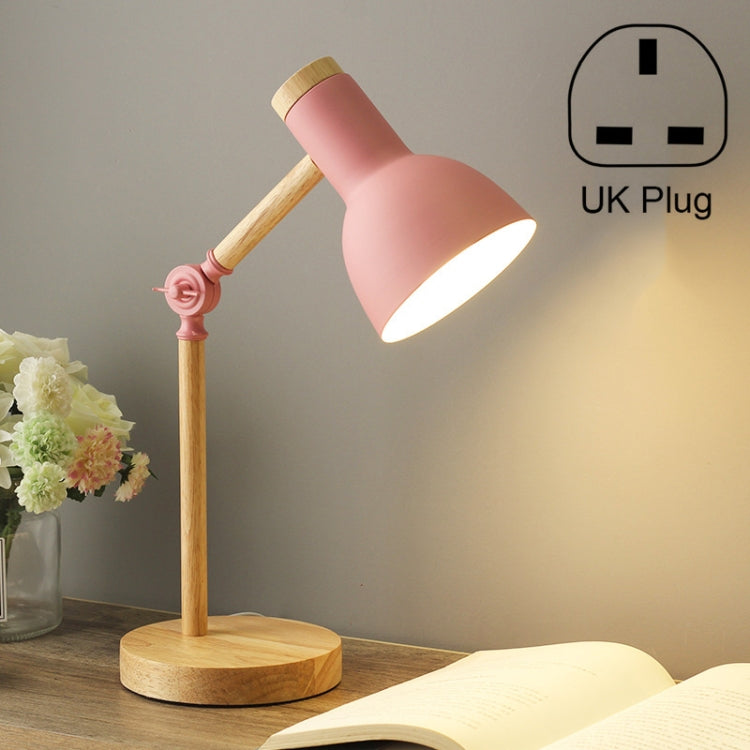 T1062 Dormitory Eye Protection Desk Lamp Bbedroom Bedside Wood Lamp, US Plug, EU Plug, UK Plug, AU Plug