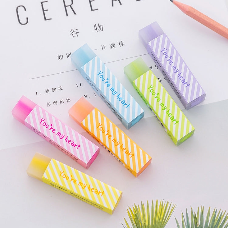 10pcs Long Love Eraser Witing Painting Office & School Supplies, Random Color Delivery, Long Love Eraser
