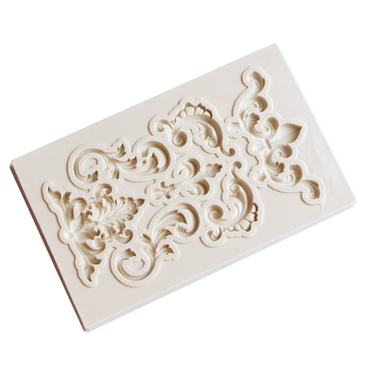 2 PCS Border Silicone Mold Fondant Mold Cake Decorating Tools Chocolate Mold, Border Silicone Mold