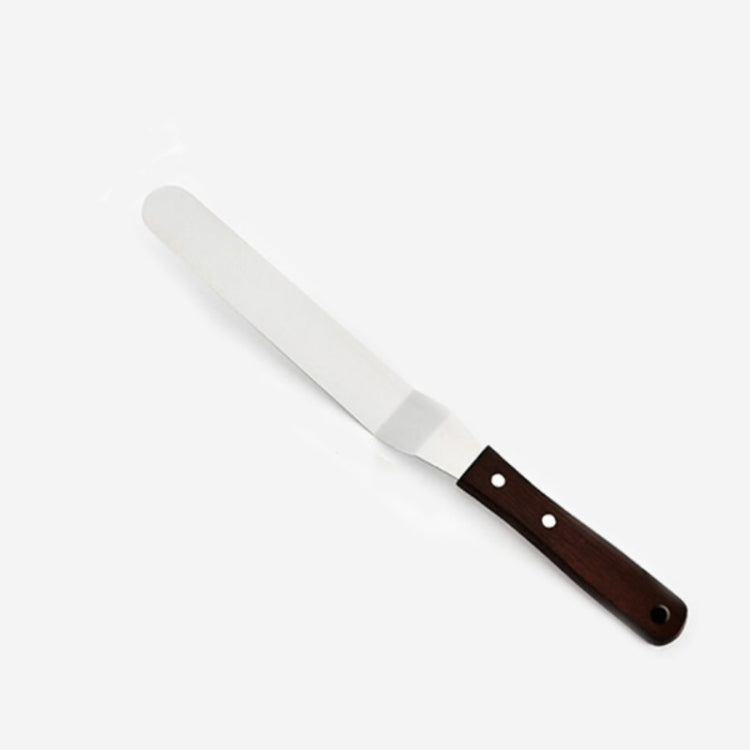 Wooden Handle Spatula Baking Stainless Steel Cake Straight Knife