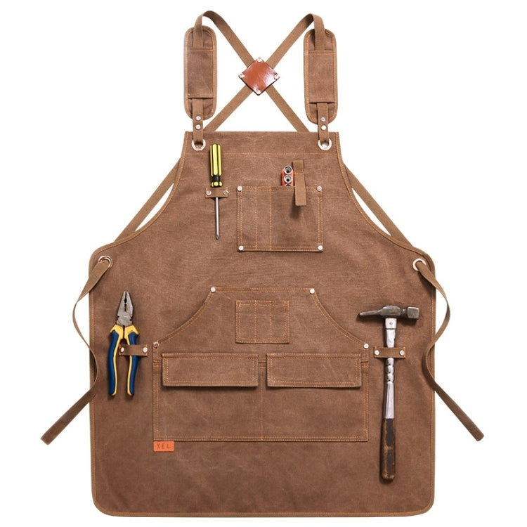 Canvas Apron Barber Roasting Cafe Gardening Woodworking Men And Women Work Clothes, Adult Models, For Children 47cm, For Children 57cm