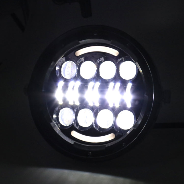 7 Inch Motorcycle Retro Modified Headlights Day Trip LED Far Near Beam Lights  For Wrangler / Harley, Day Trip LED Far Near Beam Lights
