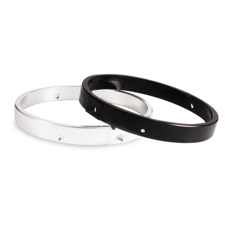 7 Inch Motorcycle Headlight Modification Parts Headlight Ring Bracket, Black, Silver