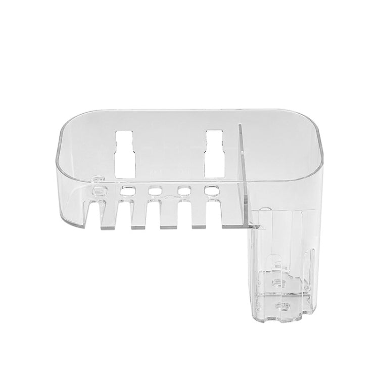 Magic Sticker Plastic Toiletry Makeup Storage Box Transparent Home Creative Organizing Box,Specification:, Shallow Style, Deep Style