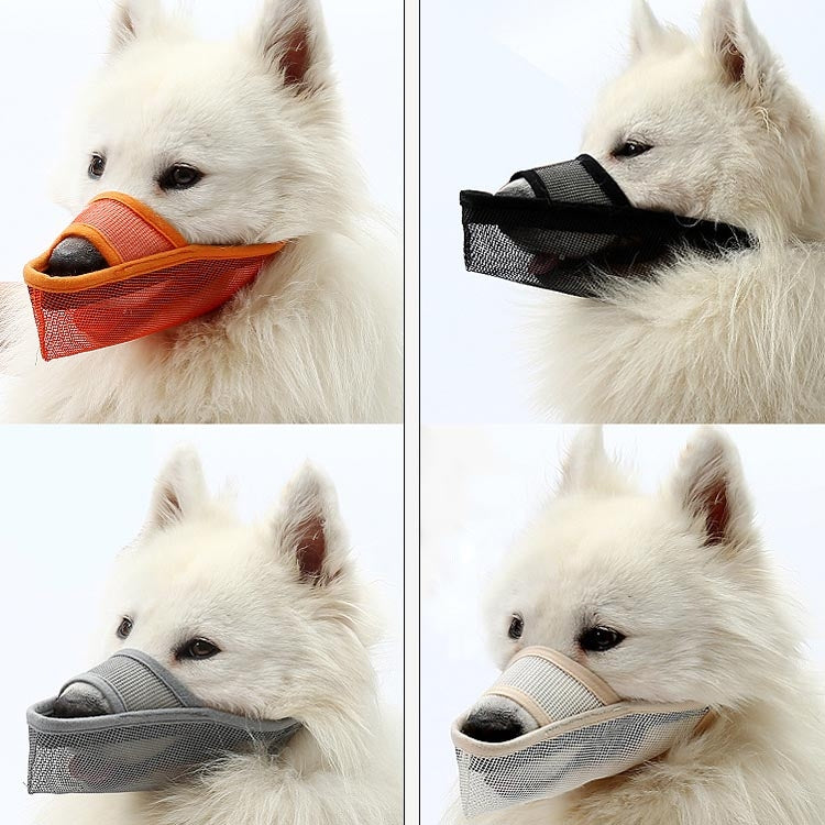 Dog Mouth Cover Anti-Bite Mesh Dog Mouth Cover Medium And Large Dogs Anti-Drop Mask, XXS, XS, S, M, L, XL