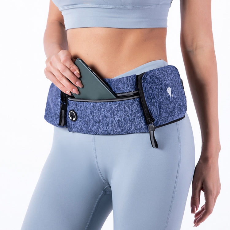 7 inch Outdoor Mountaineering Waist Bag Running Fitness Water Bottle Large Capacity Storage Bag, Black, Light Gray, Gray, Blue, Pink