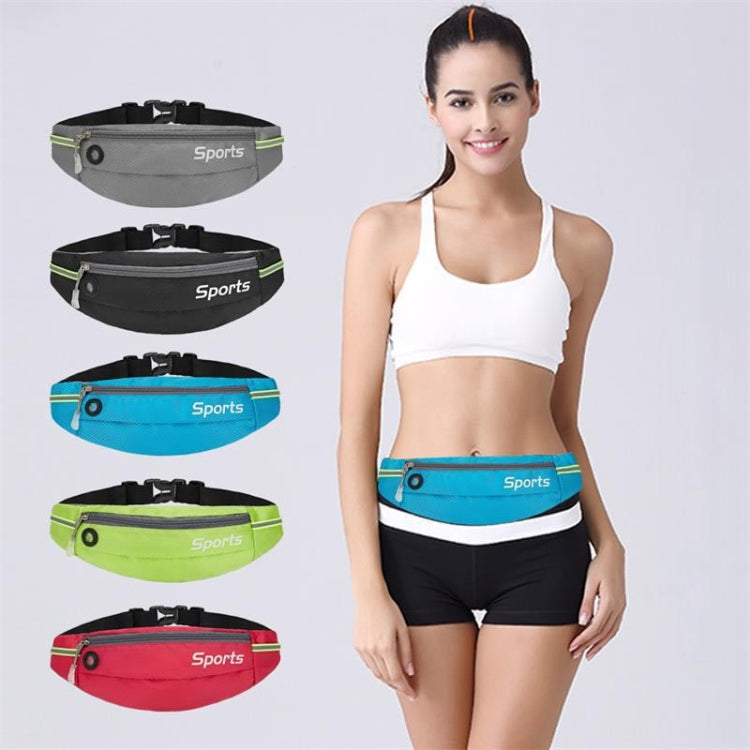 Sports Waist Bag Running Equipment Lightweight Large-Capacity Water-Repellent Breathable Outdoor Bag, 7 inch
