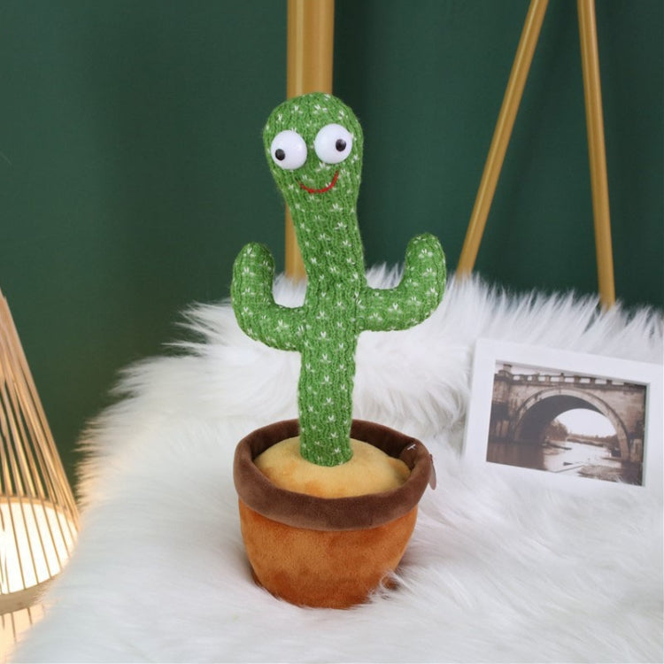 Electric Dancing Cactus Singing Holiday Gift Doll for Children, No Battery