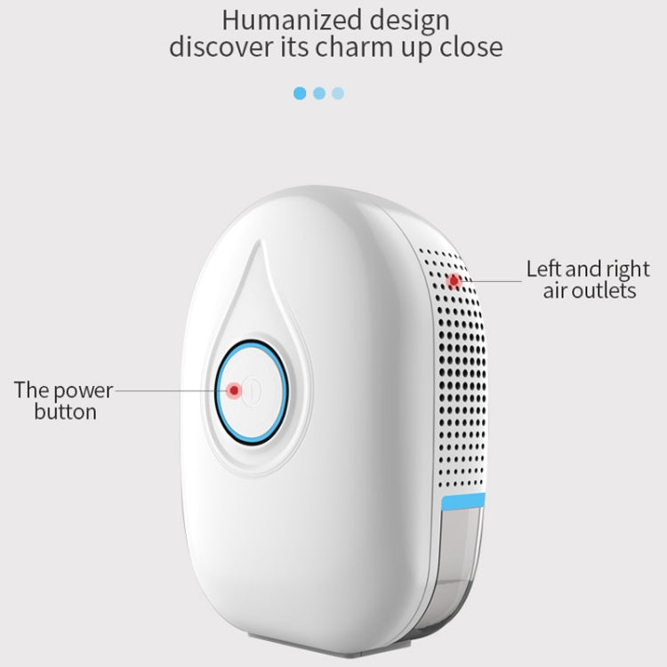 GZ-1901 Semiconductor Mini Dehumidifier Household Small Dehumidifier Bedroom Dehumidifier Moisture Absorber, EU Plug, UK Plug