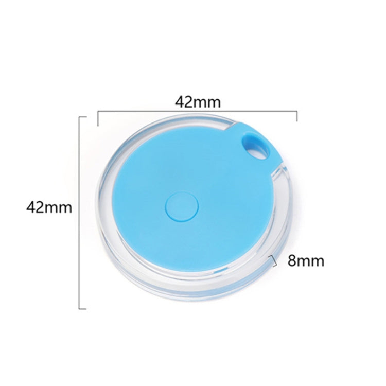 2 PCS  HYC-05 Round Bluetooth Anti-Lost Device Mobile Phone Key Two-Way Object Finding Alarm( Black)