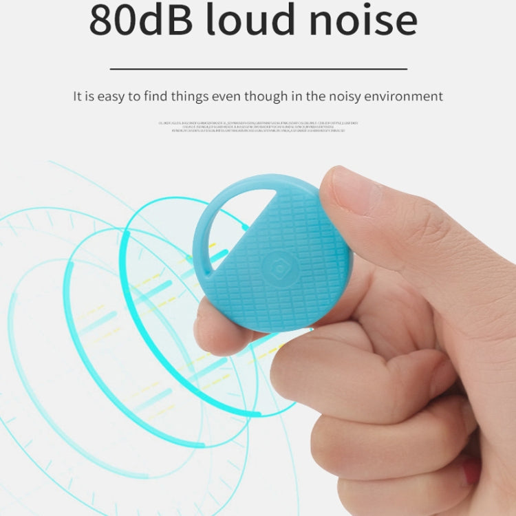 HYC-S9 2 PCS Round Bluetooth Object Finder Mobile Phone Tracking Locator Anti-Lost Two-Way Alarm(Blue)