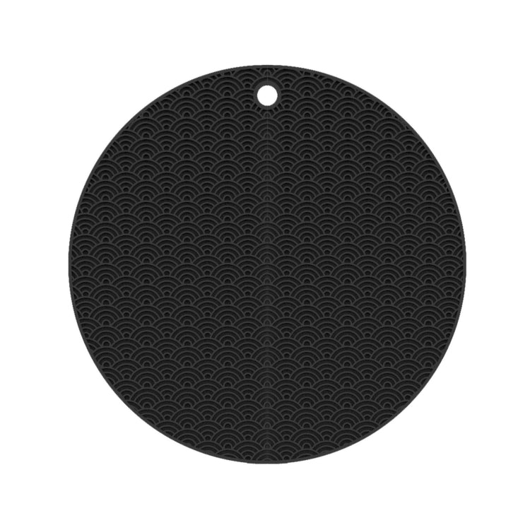 Geometry Kitchen Silicone Pot Holder Heat Insulation Pad Round(Black), Square(Gray), Round(Gray), Square(Black), Round(Black)