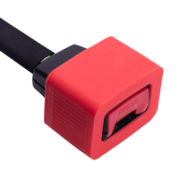 Safety Belt Holder Silicone Buckle Protective Cover, Red, Black, Blue