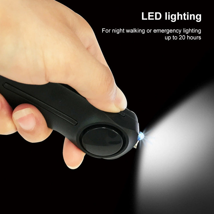 AF-9400 130dB Personal Alarm Pull Ring Women Self-Defense Keychain Alarm (Purple)