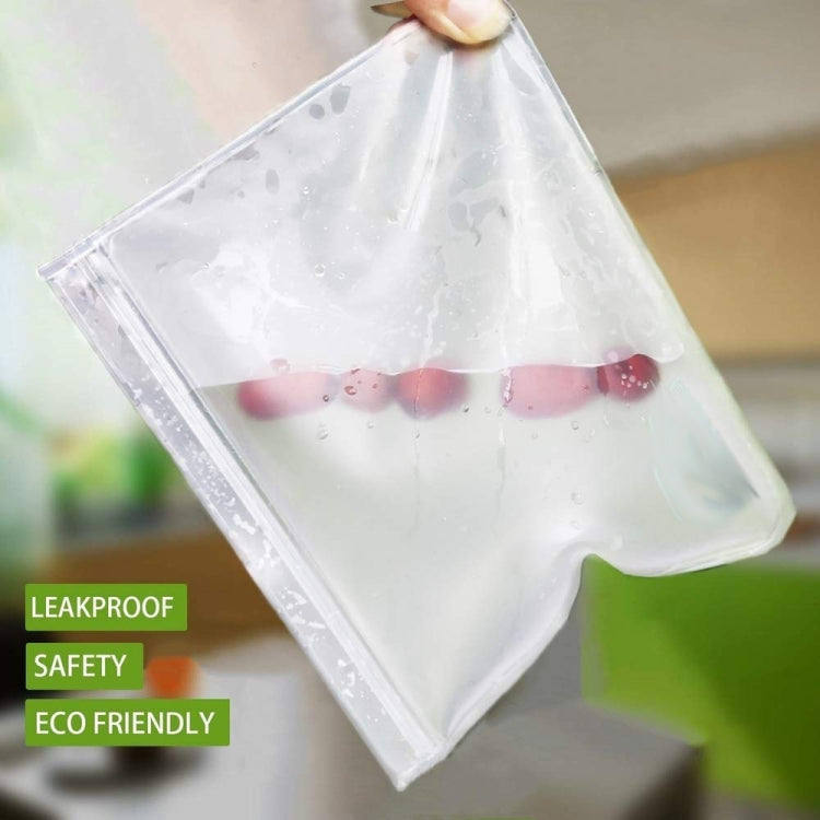 Translucent Frosted PEVA Food Preservation Bag Refrigerator Food Storage Bag Self-Sealing Food Bag, 5 PCS / Set(NO.1x5), 5 PCS / Set(NO.2x5), 6 PCS / Set(NO.1x4+NO.2x2), 10 PCS / Set(NO.1x6+NO.2x4), 12 PCS / Set(NO.1x7+NO.2x5)