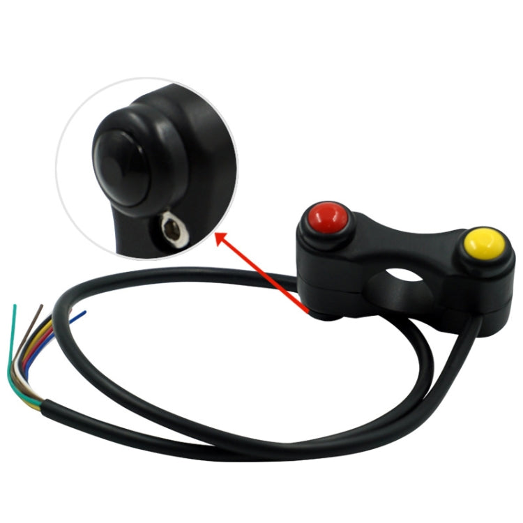 Motorcycle Electric Car Modified Accessories Three Button Multi-Function Start Speaker Far Near Light Switches, Three Button Switches