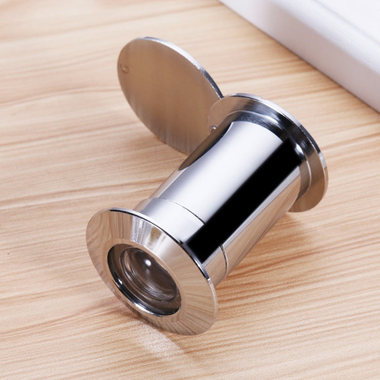 2 PCS Security Door Cat Eye HD Glass Lens 200 Degrees Wide-Angle Anti-Tiny Hotel Door Eye, Specification: 26mm Silver