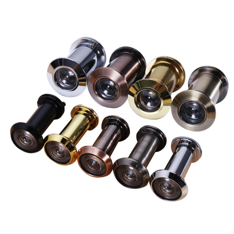2 PCS Security Door Cat Eye HD Glass Lens 200 Degrees Wide-Angle Anti-Tiny Hotel Door Eye, Specification: 26mm Gold