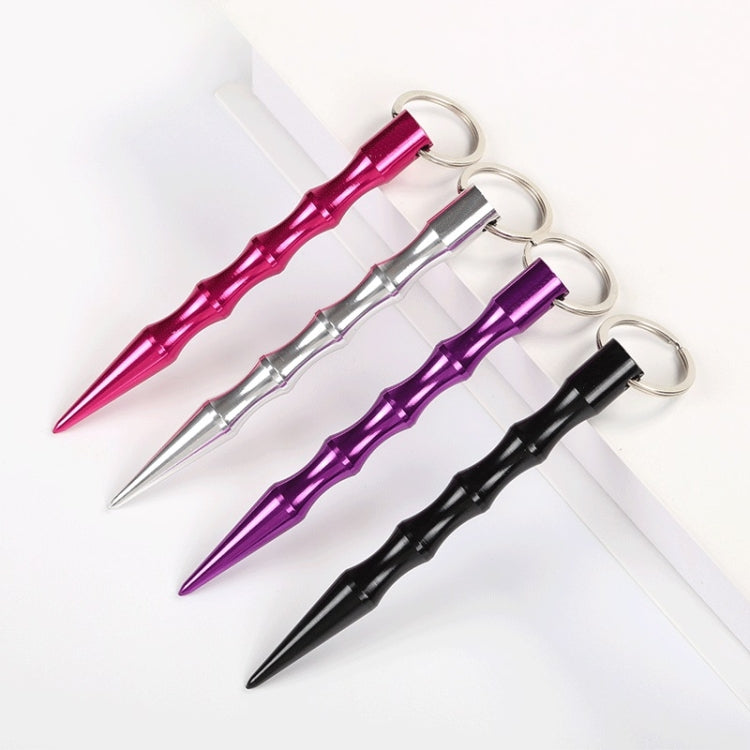 Outdoor Anti-Wolf Supplies Equipment Pen Stick With Key Ring(Purple)