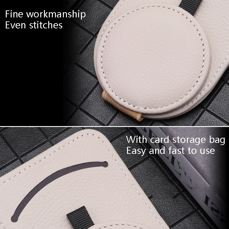 538 Car Glasses Clip Car Sun Visor Card Storage Clip, Black, Red, Gray, Beige, Brown
