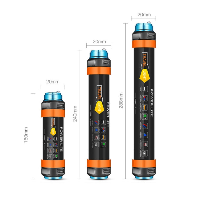 Outdoor LED Camping Light Multi-Function Emergency IP68 Waterproof Flashlight with Mosquito Repellent / Warning Function, T15, T25, T30