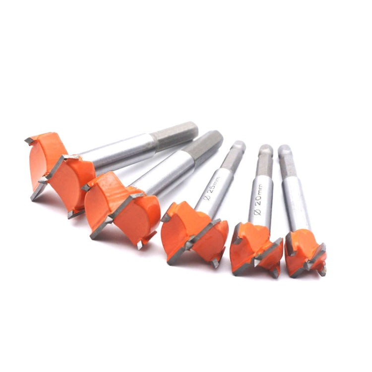 5 PCS / Set Woodworking Hole Opener Hinge Stone Cream Board Wood Take-Hole Door Window With Collar Woodworking Flat Drill Bit, 5 PCS / Set Woodworking Hole Opener