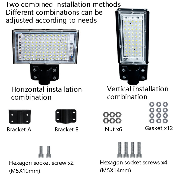 LED Waterproof Road Lighting Courtyard Floodlight, 50W