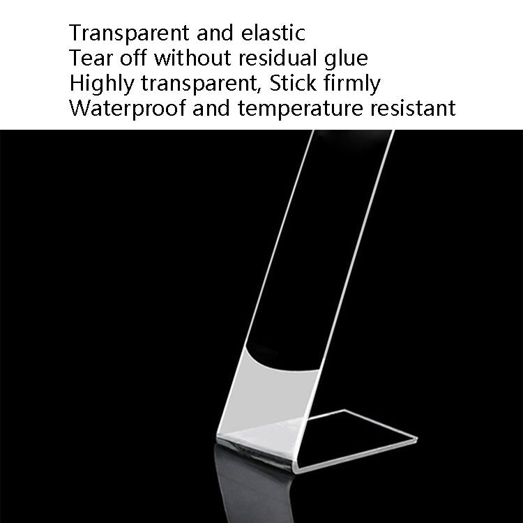 Transparent Double-Sided Adhesive Nanotic Tape Water Washing Non-Trace Tape, 1x30x1000mm, 1x30x2000mm, 1x30x3000mm, 1x30x5000mm, 2x30x1000mm, 2x30x2000mm, 2mm x 3cm x 3m, 2x30x5000mm