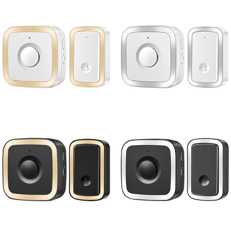 CACAZI A58 1 For 1 Smart Wireless Doorbell without Battery, Plug:US Plug(Black Silver)