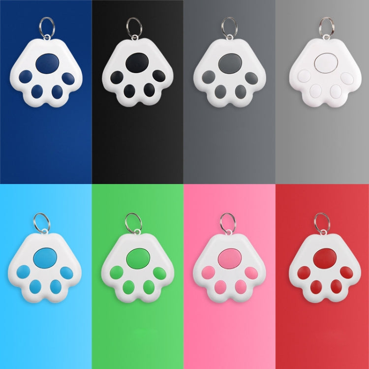 2 PCS HYC-09 Dog Paw Bluetooth Anti-Lost Device Pet Tracking Locator Keychain Smart Search Two-Way Alarm(Dark Blue)