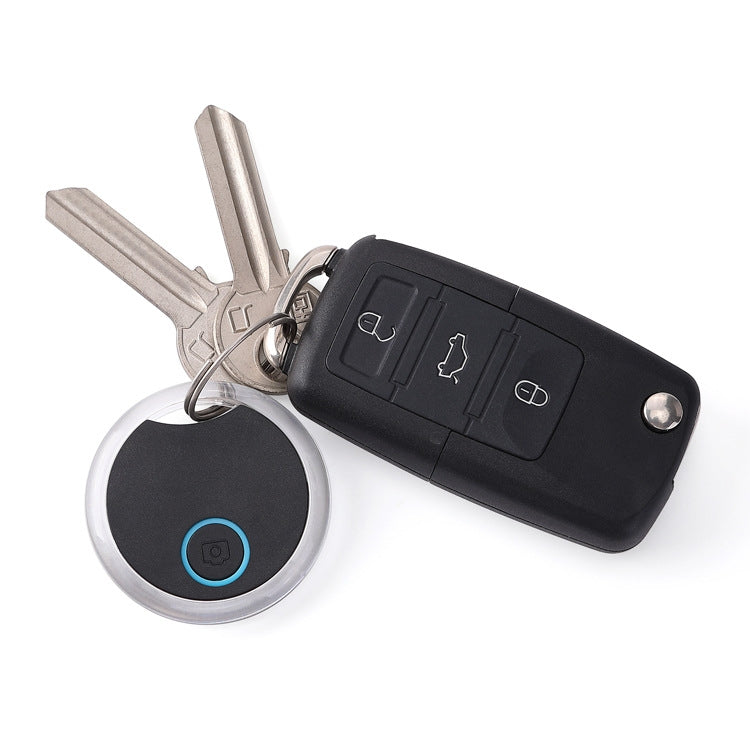 2 PCS S8 Round Bluetooth Anti-Lost Device Key Luggage Tracking Device Two-Way Alarm(Black)