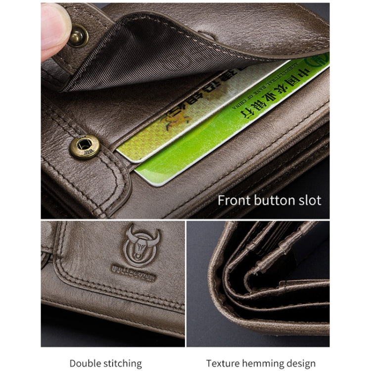 BUFF CAPTAIN 037 First-Layer Cowhide Men Leather Wallet Multi-Function Driver License Coin Purse