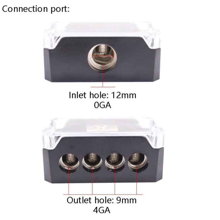 Car Audio Power Amplifier One Point Four Junction Box Hub Splitter, Hub Splitter