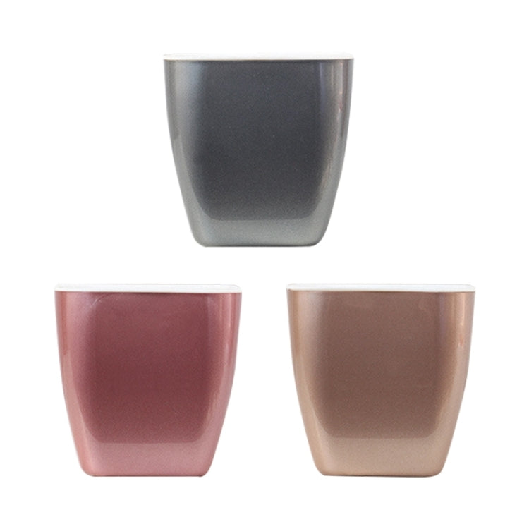Imitation Metal Colorful Water Storage Plastic Flowerpot, G103 Extra Small, G105 Small Pot, G109 Medium Pot