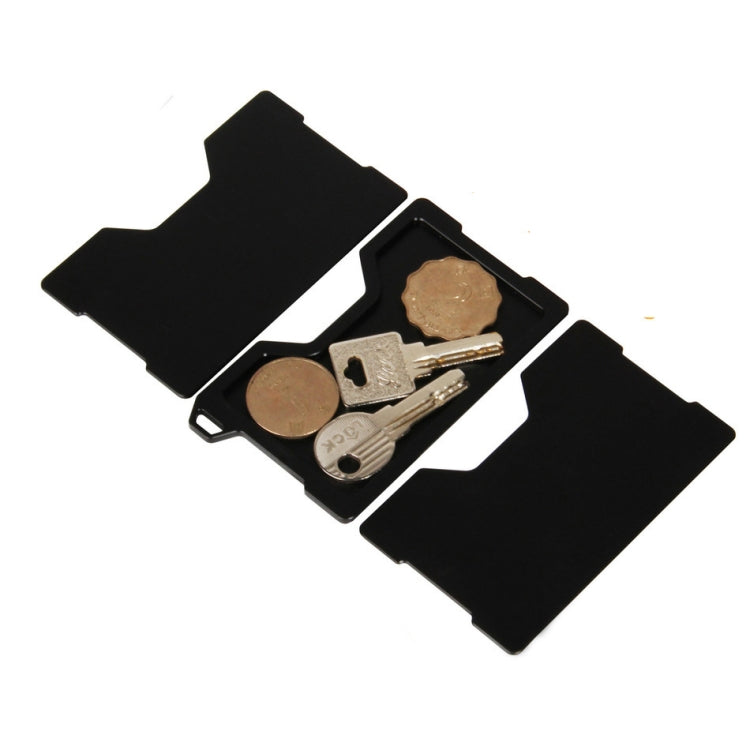 Aluminum Alloy RFID Card Holder Anti-Theft EDC Wallet Coin Storage Box Key Card Holder, Red, Blue, Black, Brown, Orange, Grey, Red Main Body, Blue Main Body, Gray Main Body