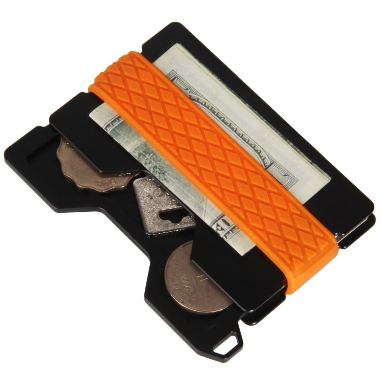 Aluminum Alloy RFID Card Holder Anti-Theft EDC Wallet Coin Storage Box Key Card Holder, Red, Blue, Black, Brown, Orange, Grey, Red Main Body, Blue Main Body, Gray Main Body