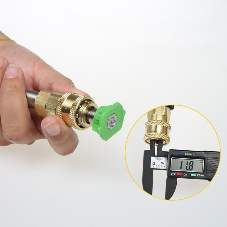 2 PCS High-Pressure Water Sprinklers Live Connection And Quick Plug-In Sockets For Threaded Connection Of Washing Machine Nozzles, Inner G1/4, Internal M14x1.5mm