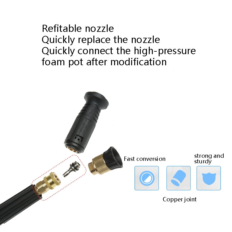 2 PCS High-Pressure Water Sprinklers Live Connection And Quick Plug-In Sockets For Threaded Connection Of Washing Machine Nozzles, Inner G1/4, Internal M14x1.5mm