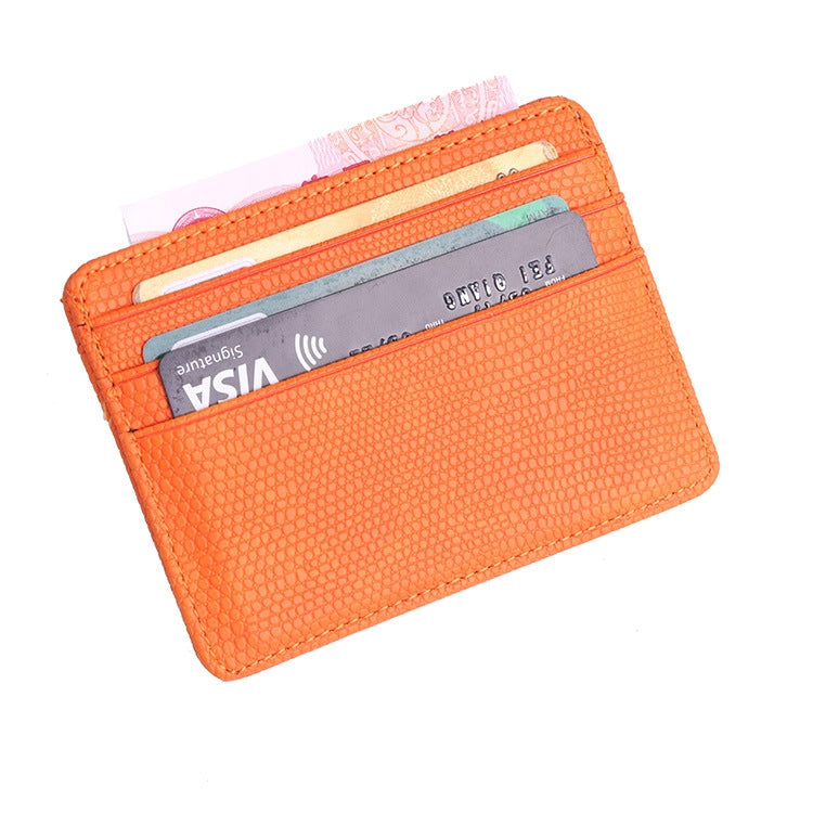 KT1002 RFID Function Lizard Pattern Bank Card Holder PU Business Card Case