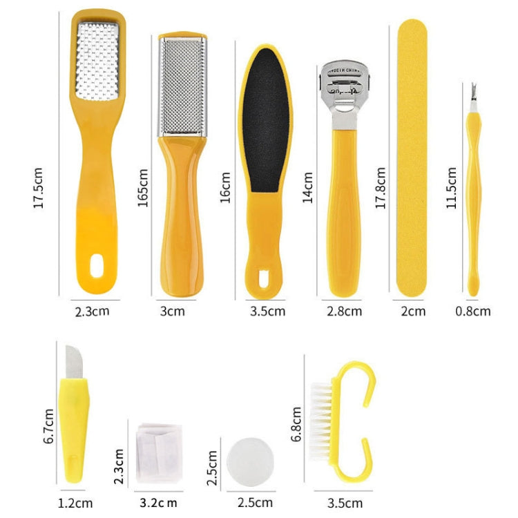 10 In 1 Exfoliating Pedicure Tool Set Pedicure Tools