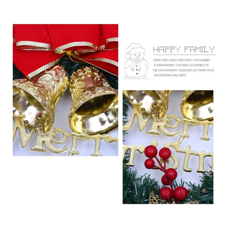 Christmas Decoration Wreath Garland Rattan Door Hanging, Red Flower, Double Clock, Chain, Gold, Double Bell Gift Pack, Poetry and Distant, Big Branch, Old Man, Big Branch, Snowman, Bulls, Swan, Lemon, Cotton