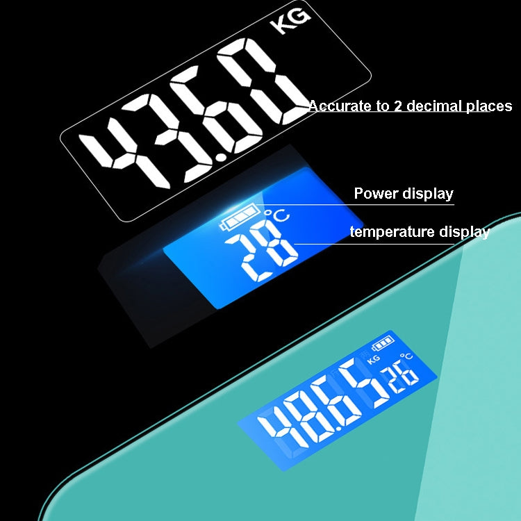 28cm Smart Electronic Scales Weight Scales Household Body Scales, Battery, Charging