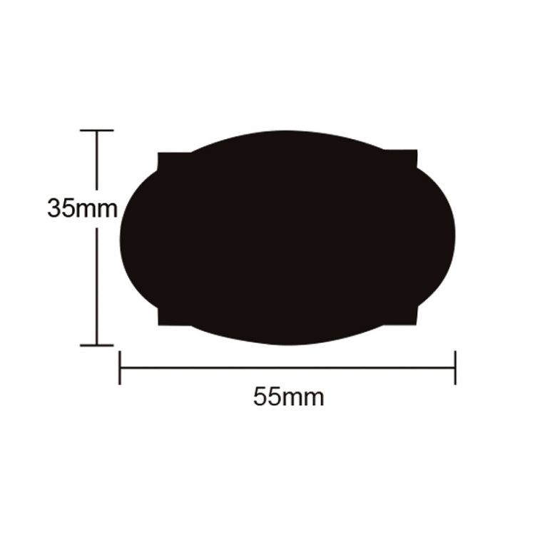 PVC Removable Waterproof Sticker Kitchen Decoration Blackboard Label, 35x55mm