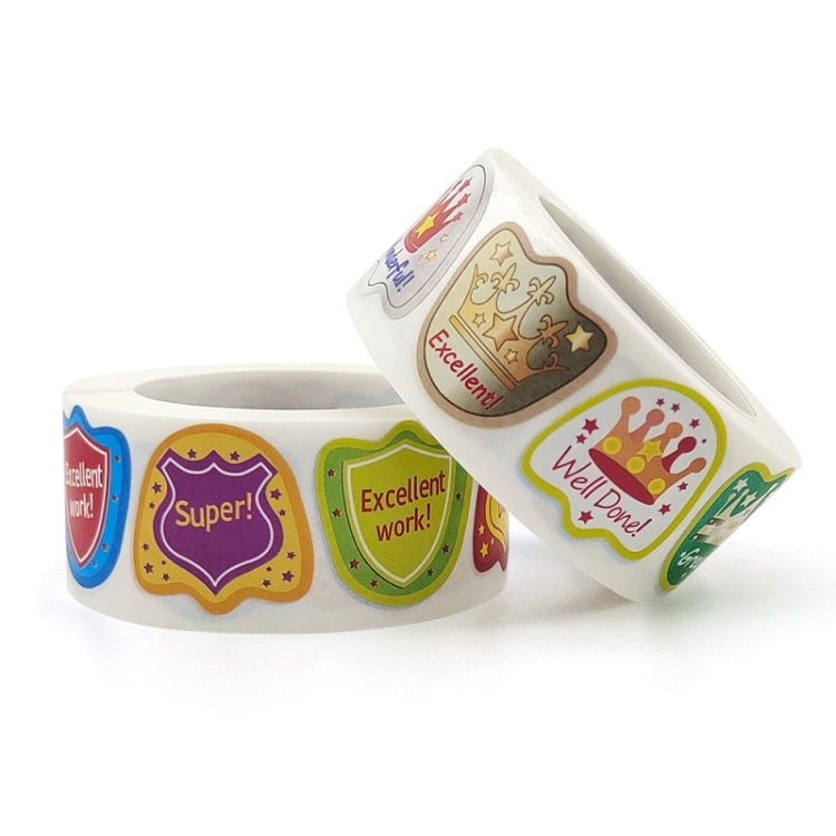Teachers Reward Students With Cartoon Pattern Fun Encouragement Stickers Gift Decoration Label, 25x25mm