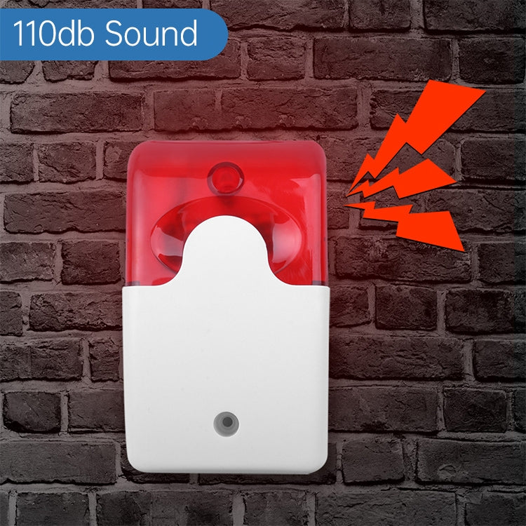 LY-103 Sound And Light Alarm Emergency Call For Help Connection Type Alarm, Specification: 220V (Red)